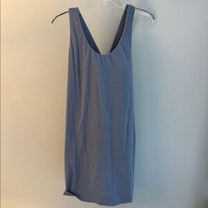 Sleeveless Mini Dress in Slate Blue